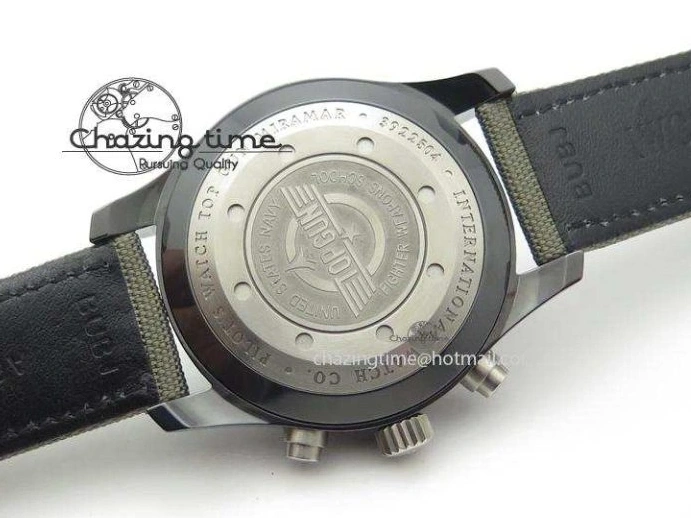 MIROTIME 0506 SunProtective Pilot Top Gun Miramar IWC388002 V6 1:1 Best Edition Ceramic Case On Nylon Strap A 7325